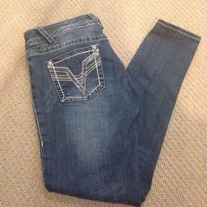 Vigoss skinny jeans 30x30 medium wash EUC